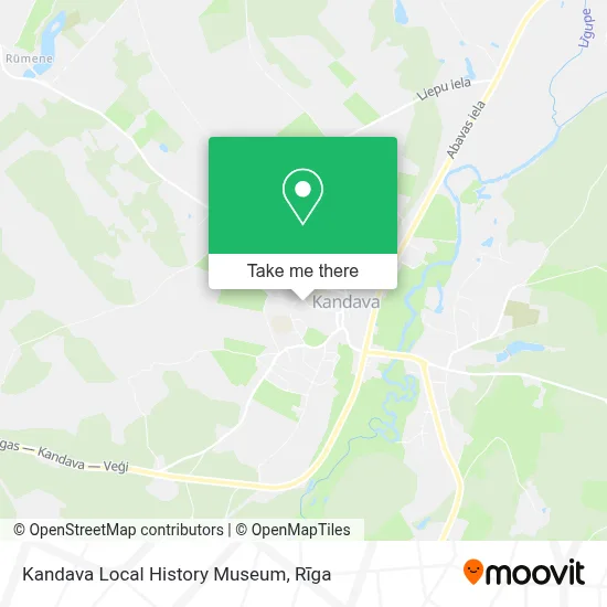 Kandava Local History Museum map