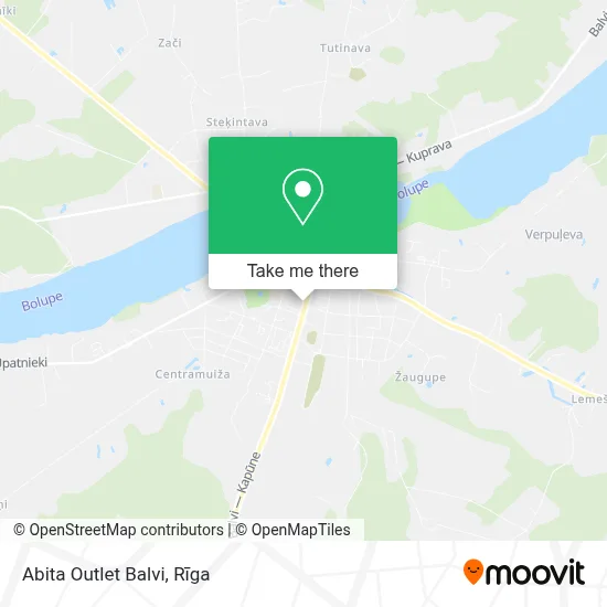 Abita Outlet Balvi map