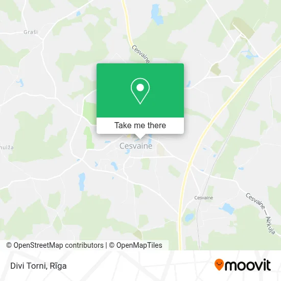 Divi Torni map