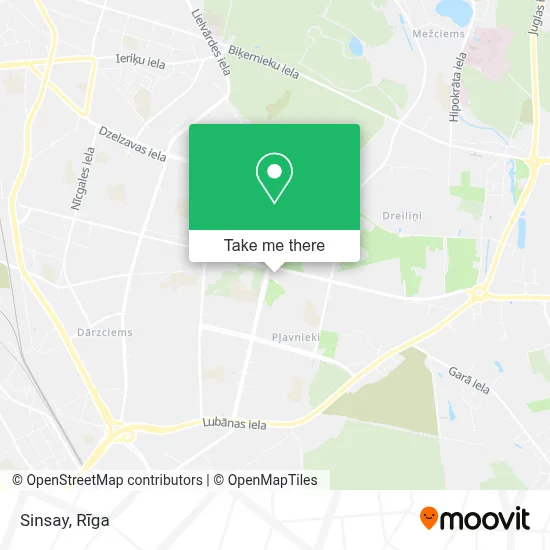 Sinsay map