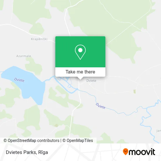Dvietes Parks map