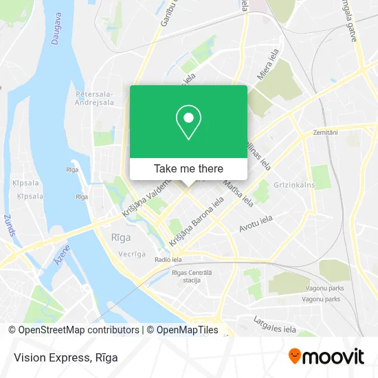 Vision Express map