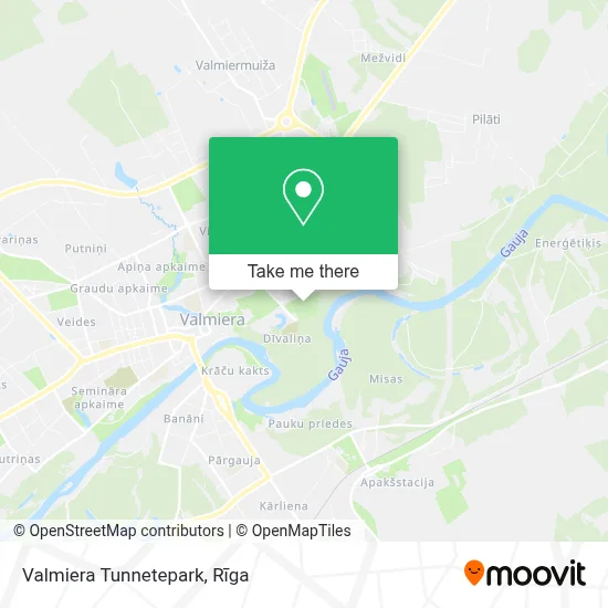 Valmiera Tunnetepark map