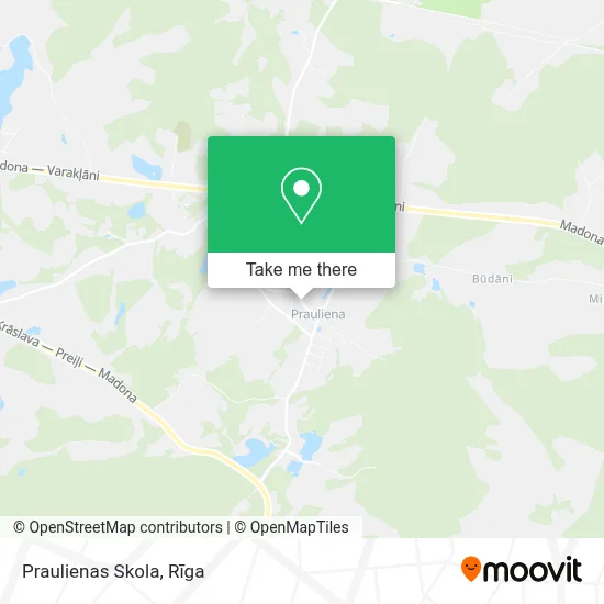 Praulienas Skola map