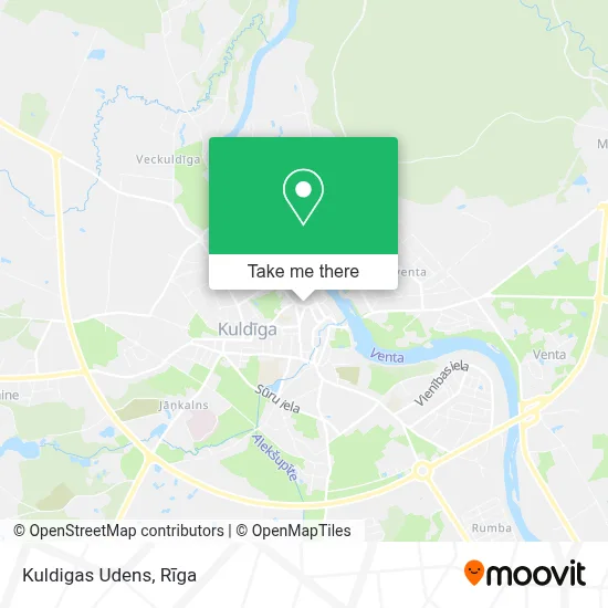 Kuldigas Udens map