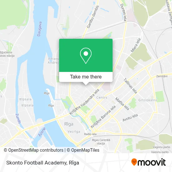 Skonto Football Academy map