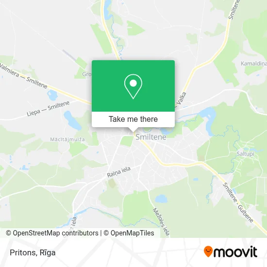 Pritons map