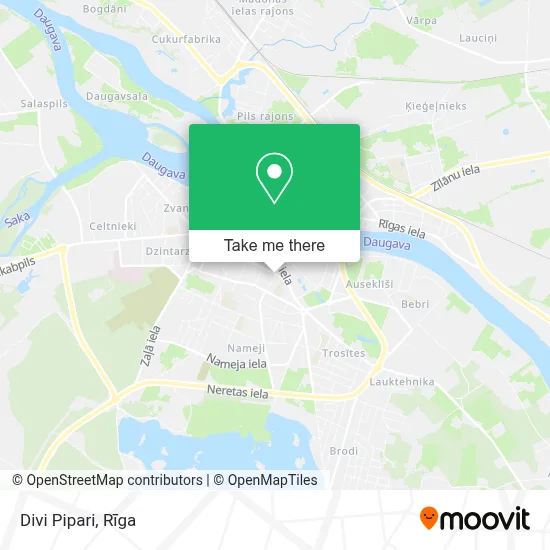 Divi Pipari map