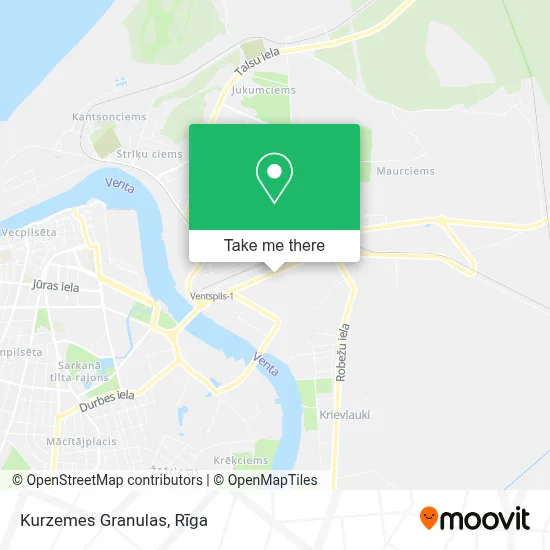 Kurzemes Granulas map