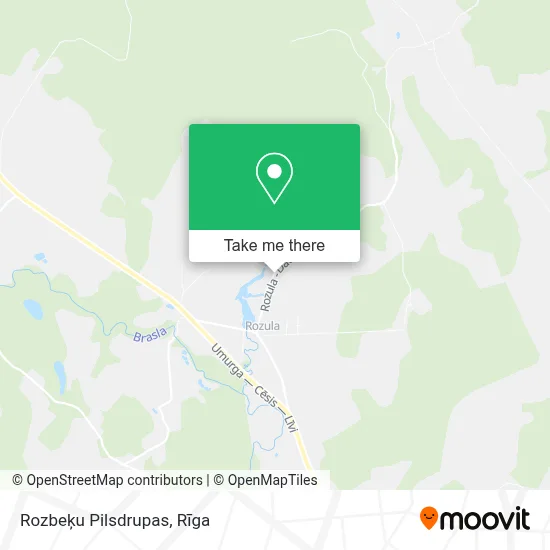 Rozbeķu Pilsdrupas map
