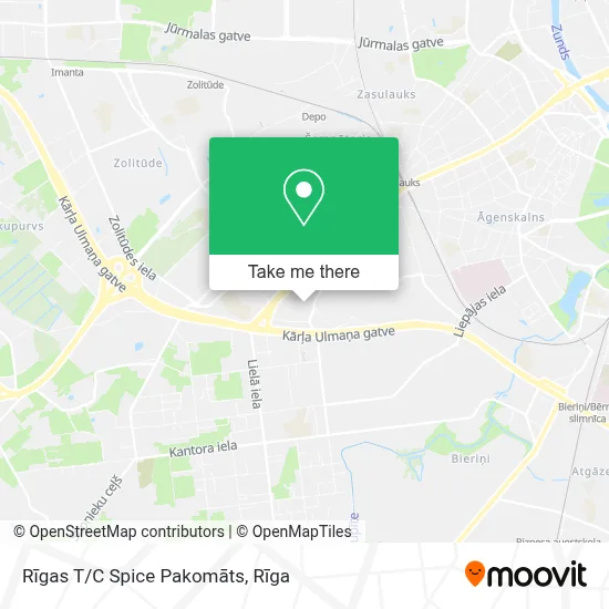 Rīgas T/C Spice Pakomāts map