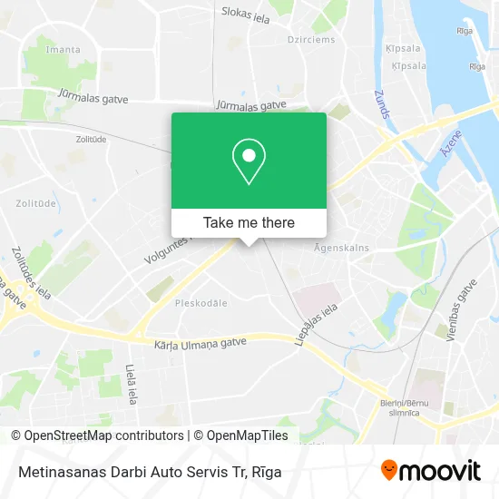 Metinasanas Darbi Auto Servis Tr map