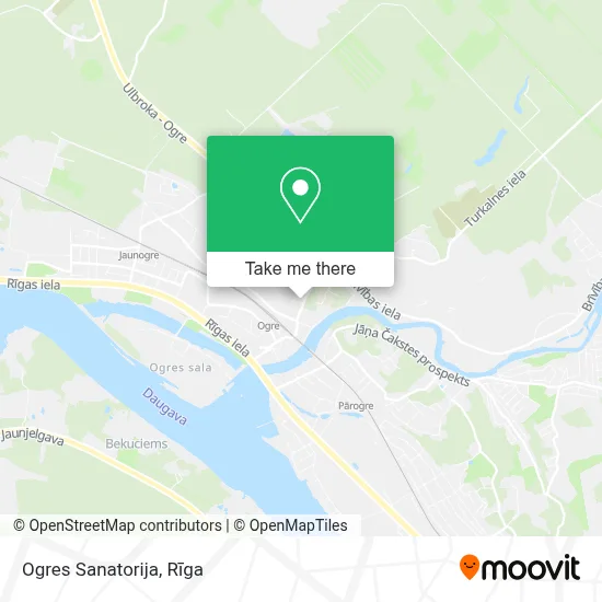 Ogres Sanatorija map