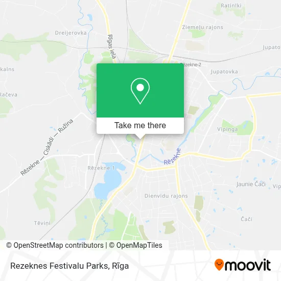 Rezeknes Festivalu Parks map