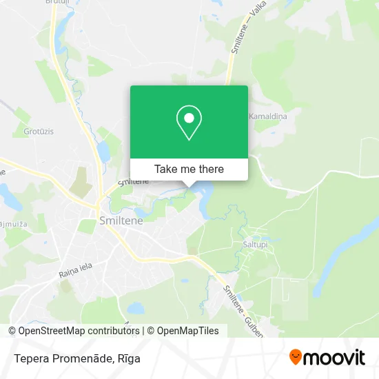 Tepera Promenāde map