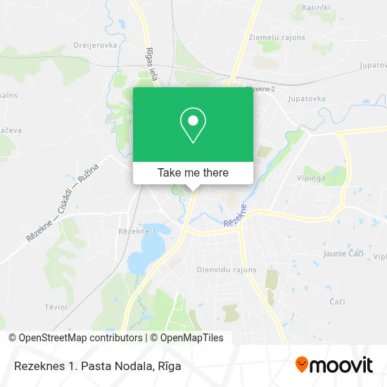 Rezeknes 1. Pasta Nodala map