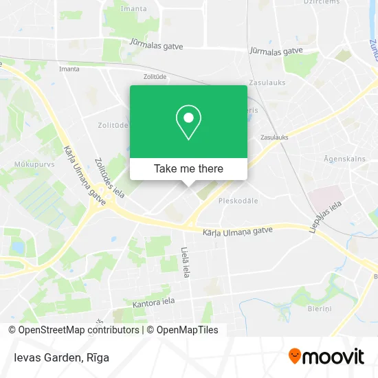 Ievas Garden map