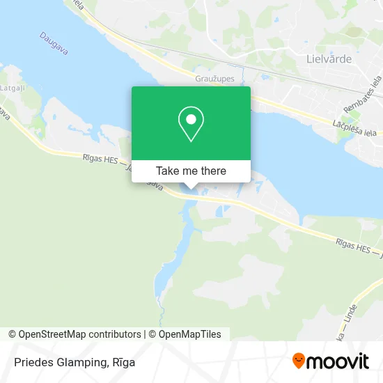 Priedes Glamping map