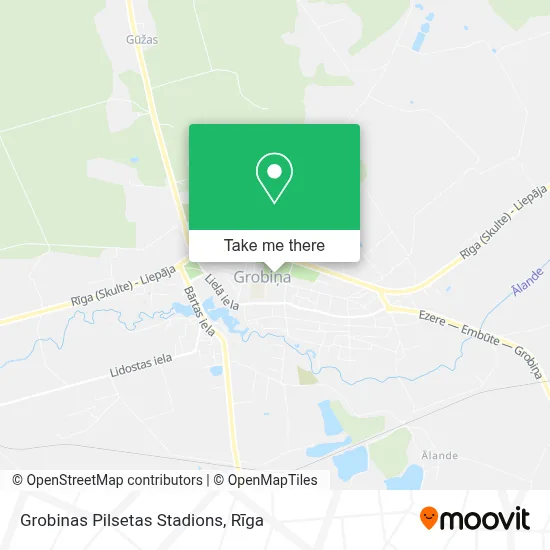 Grobinas Pilsetas Stadions map