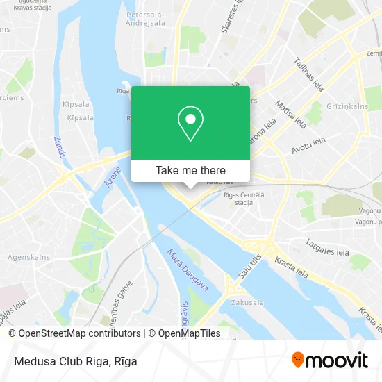 Medusa Club Riga map