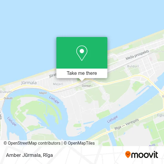Amber Jūrmala map