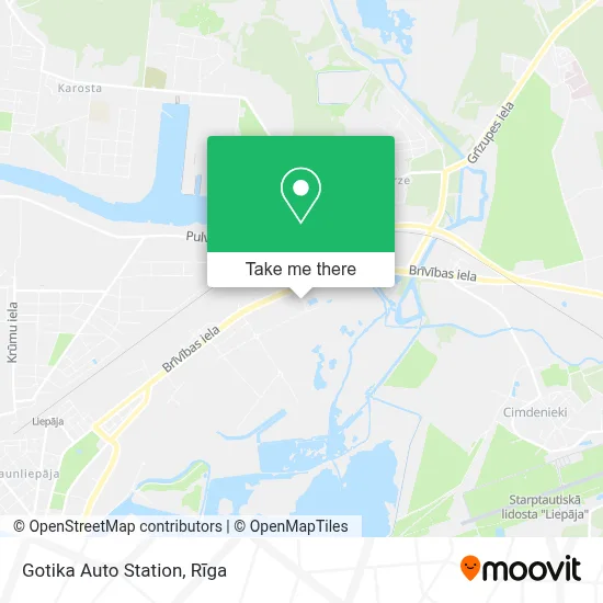 Gotika Auto Station map