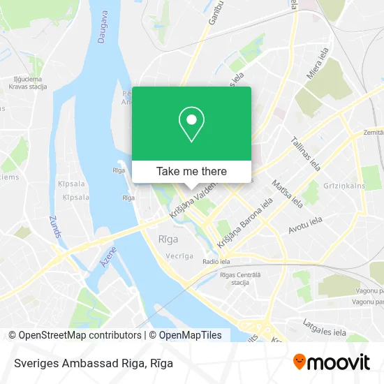 Sveriges Ambassad Riga map