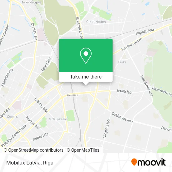 Mobilux Latvia map