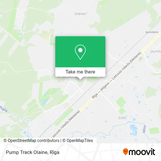 Pump Track Olaine map