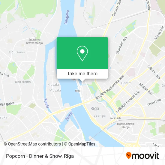 Popcorn - Dinner & Show map