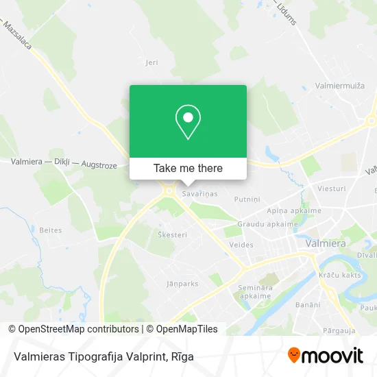 Valmieras Tipografija Valprint map