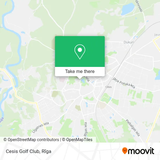 Cesis Golf Club map