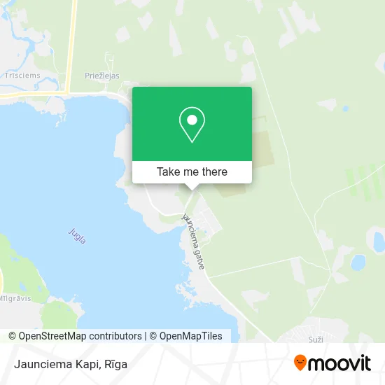 Jaunciema Kapi map