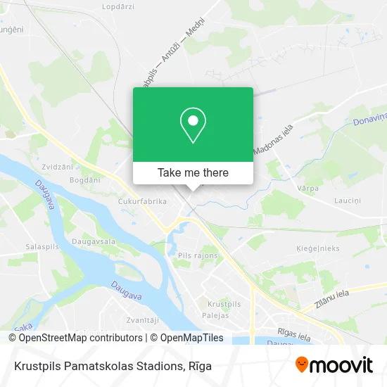 Krustpils Pamatskolas Stadions map