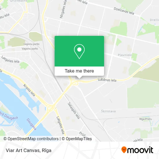 Viar Art Canvas map