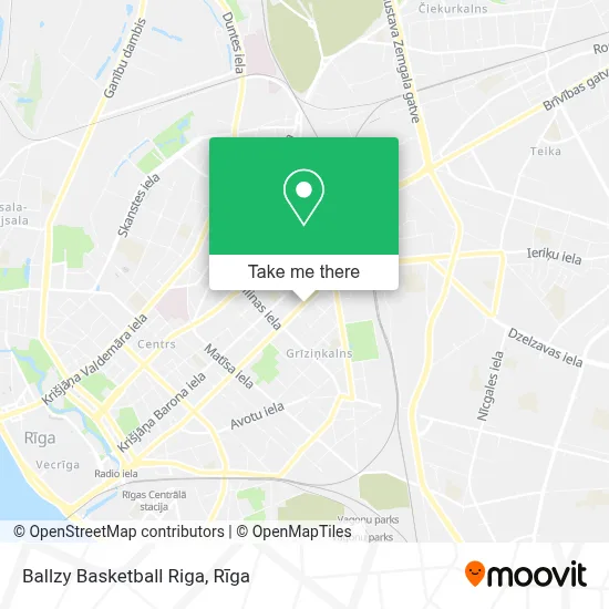 Ballzy Basketball Riga map