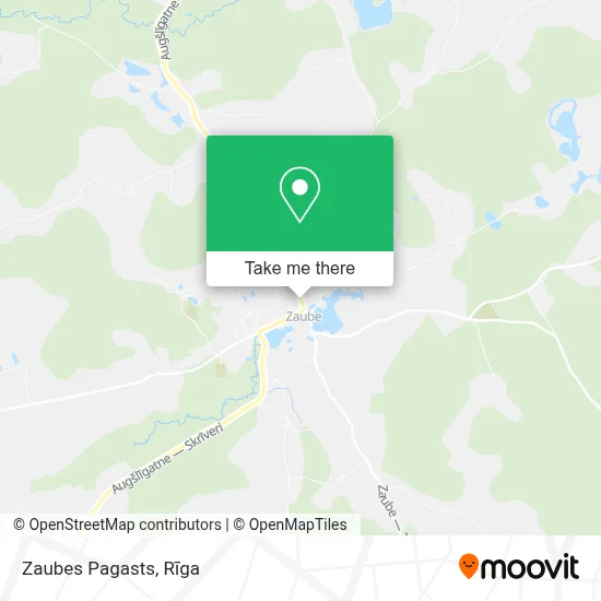 Zaubes Pagasts map
