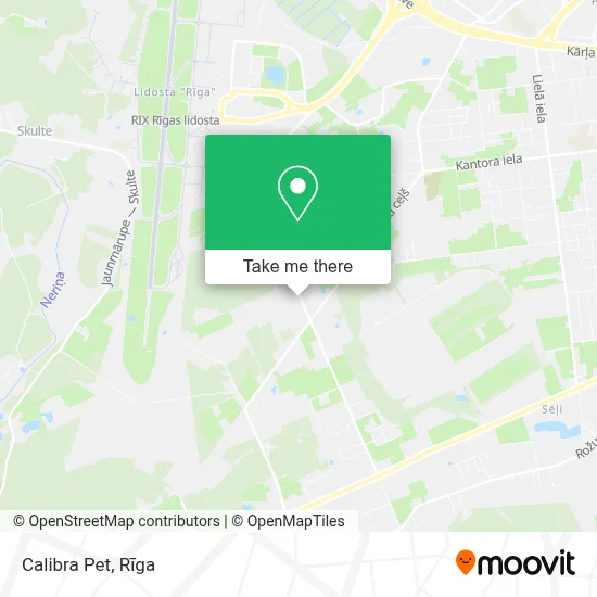 Calibra Pet map