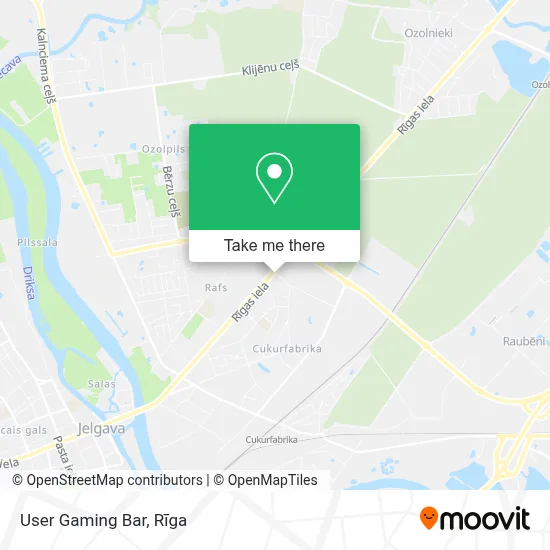 User Gaming Bar map