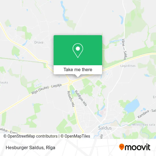 Hesburger Saldus map