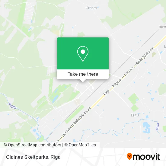 Olaines Skeitparks map