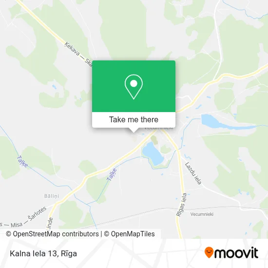 Kalna Iela 13 map