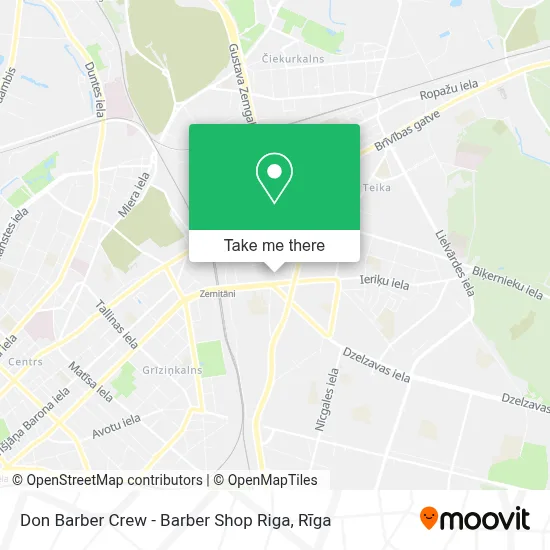 Don Barber Crew - Barber Shop Riga map