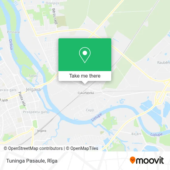 Tuninga Pasaule map
