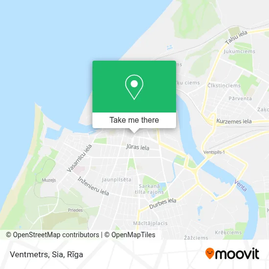Ventmetrs, Sia map