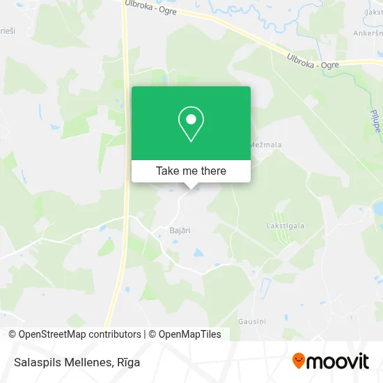 Salaspils Mellenes map