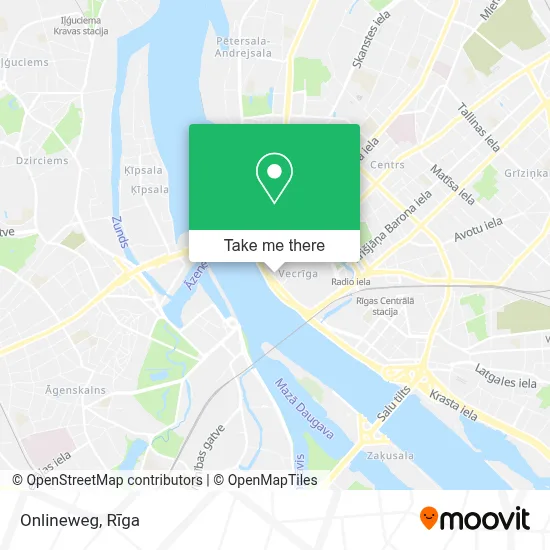 Onlineweg map