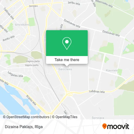 Dizaina Paklajs map