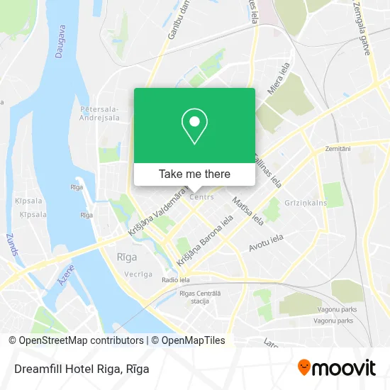 Dreamfill  Hotel Riga map