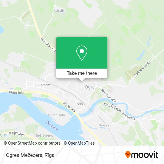 Ogres Mežezers map